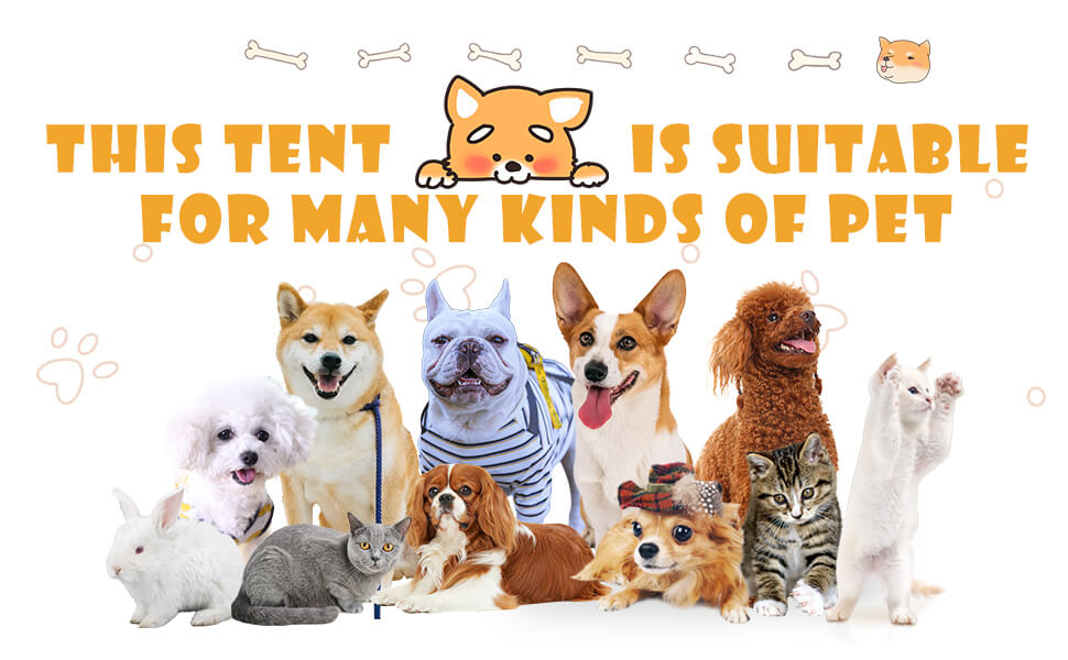 Washable Portable Houses Dog&Cat Teepee Pet Tent with Thick Cushion 24 teepee pet tent13