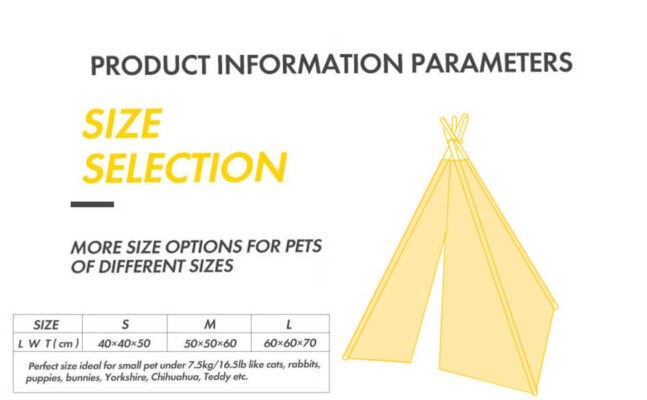 Washable Portable Houses Dog&Cat Teepee Pet Tent with Thick Cushion 21 Teepee Pet Tent 10