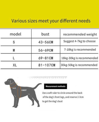 Easy Control Handle Reflective Vest Dog Harnesses with Breathable Comfortable Mesh 16 reflective vest dog harnesses 6