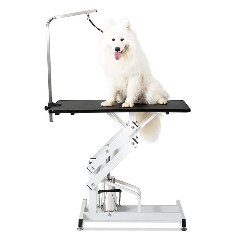 Small Dog Grooming Table, 42.5'' Adjustable Pet Dog Cat Hydraulic