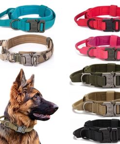 Alternative view of Tactical Dog Collar Training Nylon Collar with Handle for Medium and Large Dogs