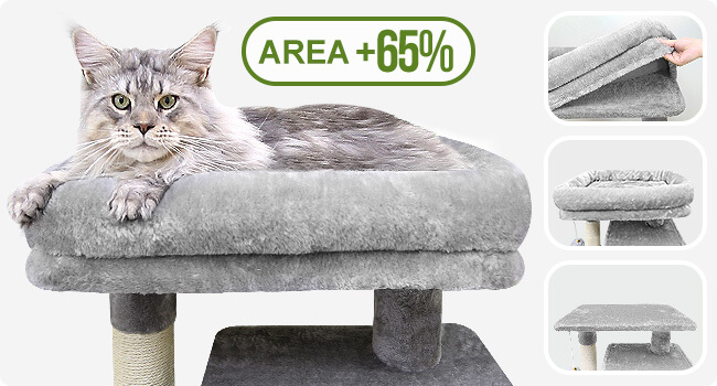 70' Cat Tree Tower With Cat Condons Scratcher And Perchs 32 Large Cat Tree Tower 11