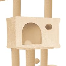 7-Tier Floor to Ceiling Cat Tower Double Column Cat Tree with Scratching Posts 30 2 POSTS cat tree 3
