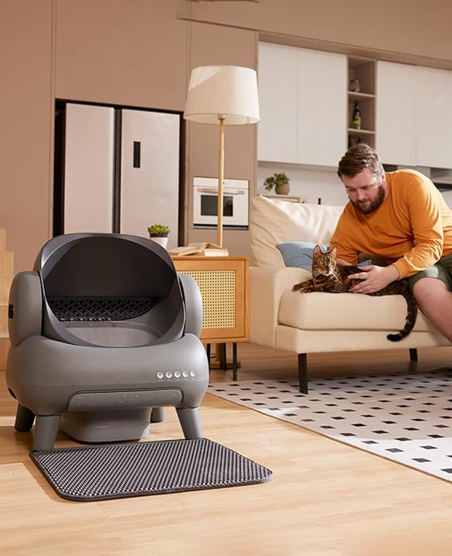Automatic Cat Litter Box Open-Top Self Cleaning with APP Control 30 Automatic Cat Litter Box 4
