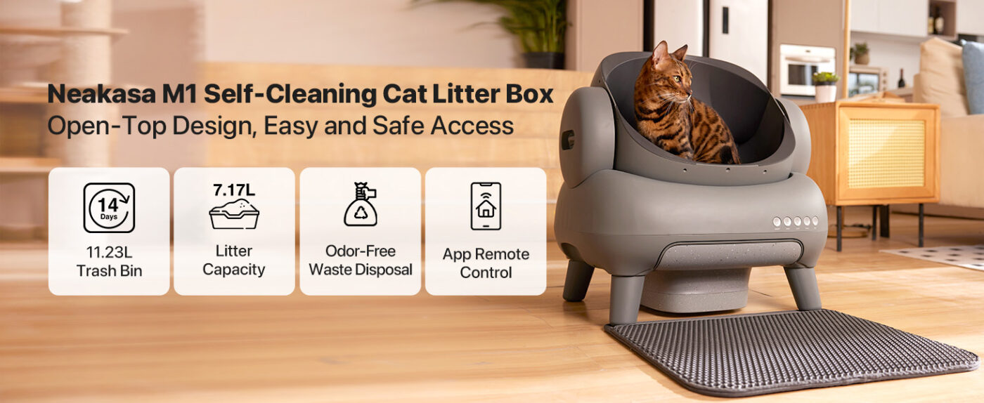 Automatic Cat Litter Box Open-Top Self Cleaning with APP Control 26 Self Cleaning Cat Litter Box 7